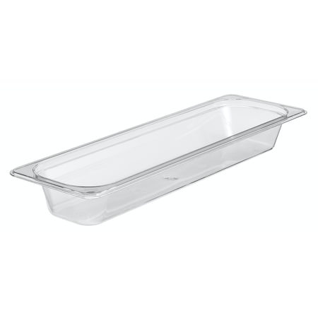 Cambro Cambro - Camwear Food Pan, 1/2 Size Long, 2-1/2 Deep, Polycarbonate, Clear, NSF, PK6 22LPCW135